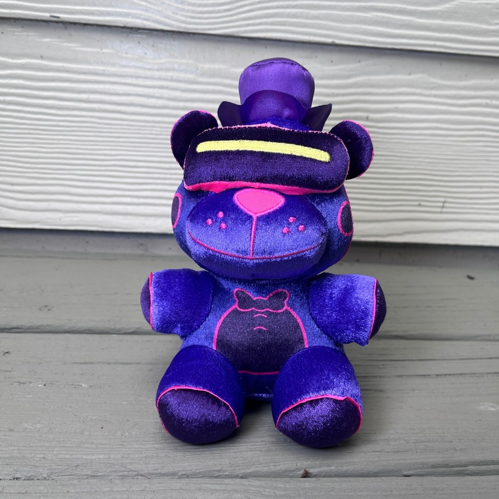Funko FNAF Plush Unisex 7in Purple Excellent Blacklight VR Freddy VR Goggles